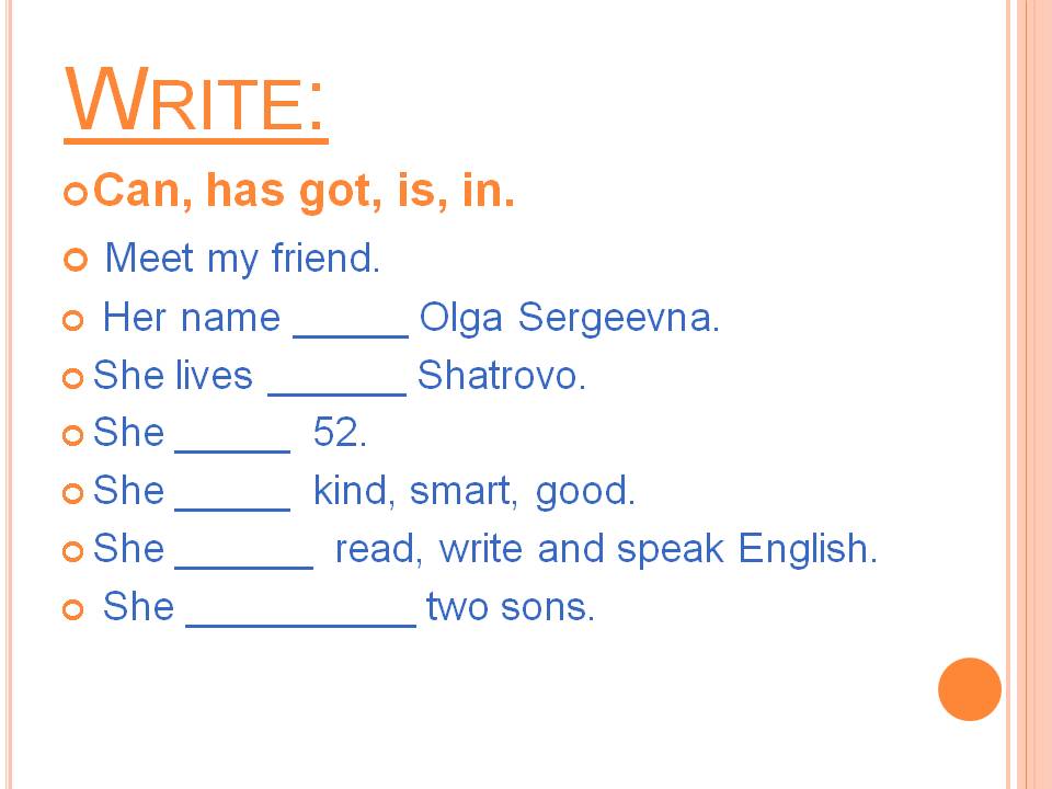 Write