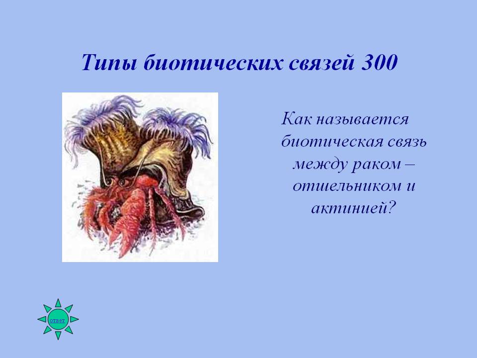 Типы биотических связей 300