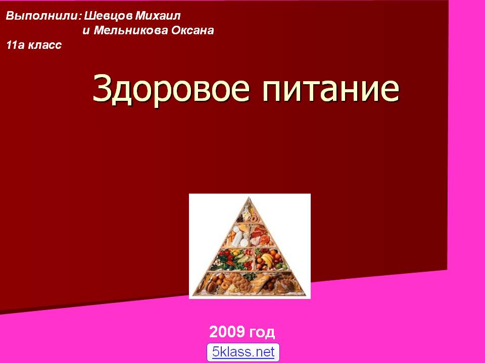 Здоровое питание