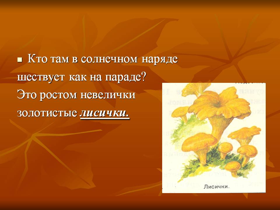 Кто там в солнечном наряде шествует как на параде