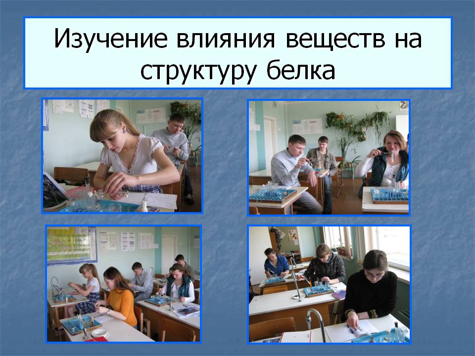 Изучение влияния веществ на структуру белка