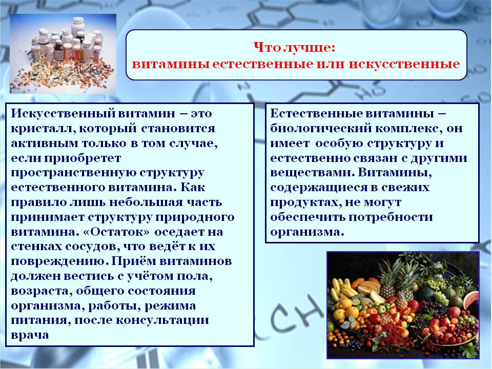 Естественные витамины
