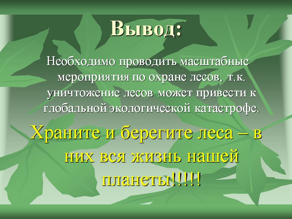 Вывод: