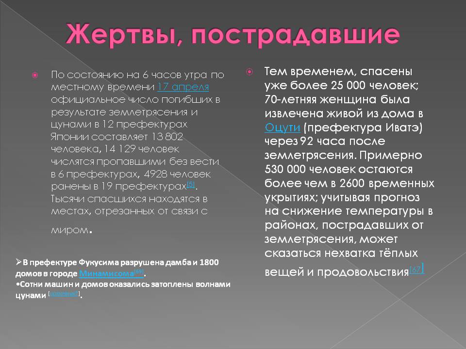 Жертвы