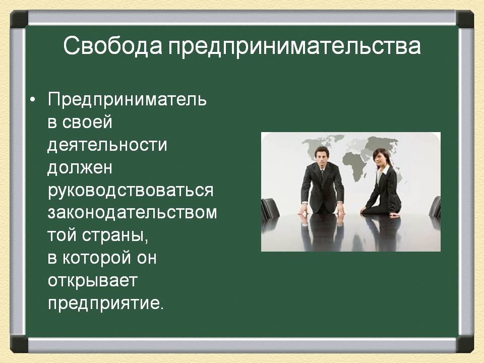 Свобода предпринимательства Свобода предпринимательства