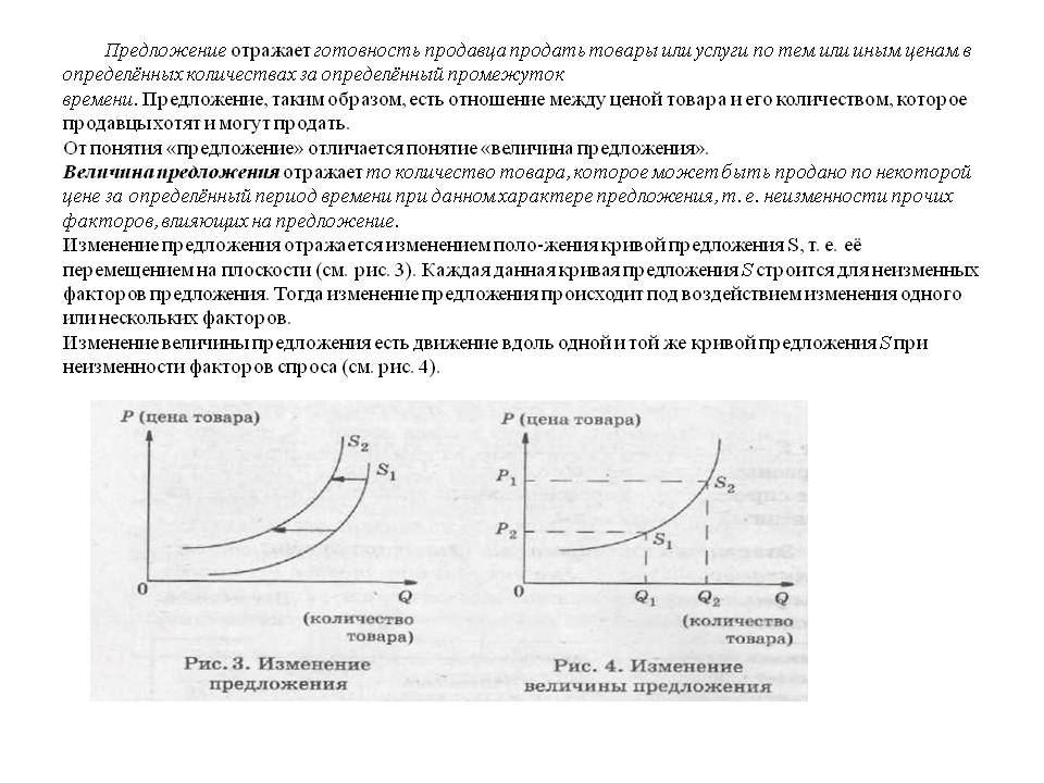 Предложение Предложение