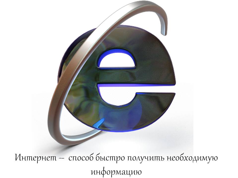 Интернет – способ быстро получить необходимую информацию Интернет – способ быстро получить необходимую информацию
