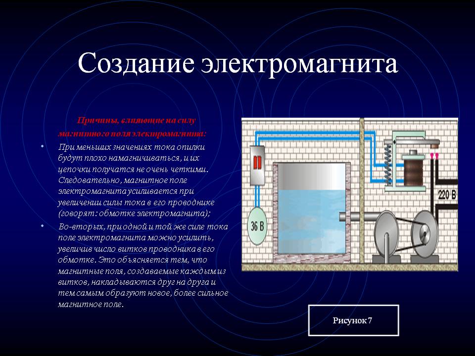 Создание электромагнита