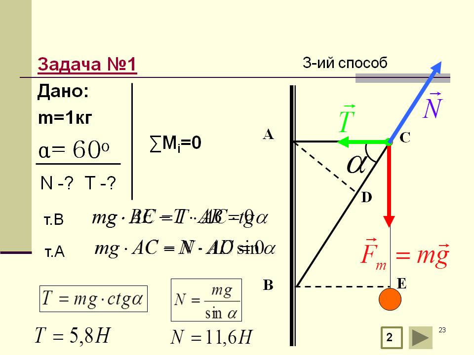 Задача №1 Дано: m=1кг 