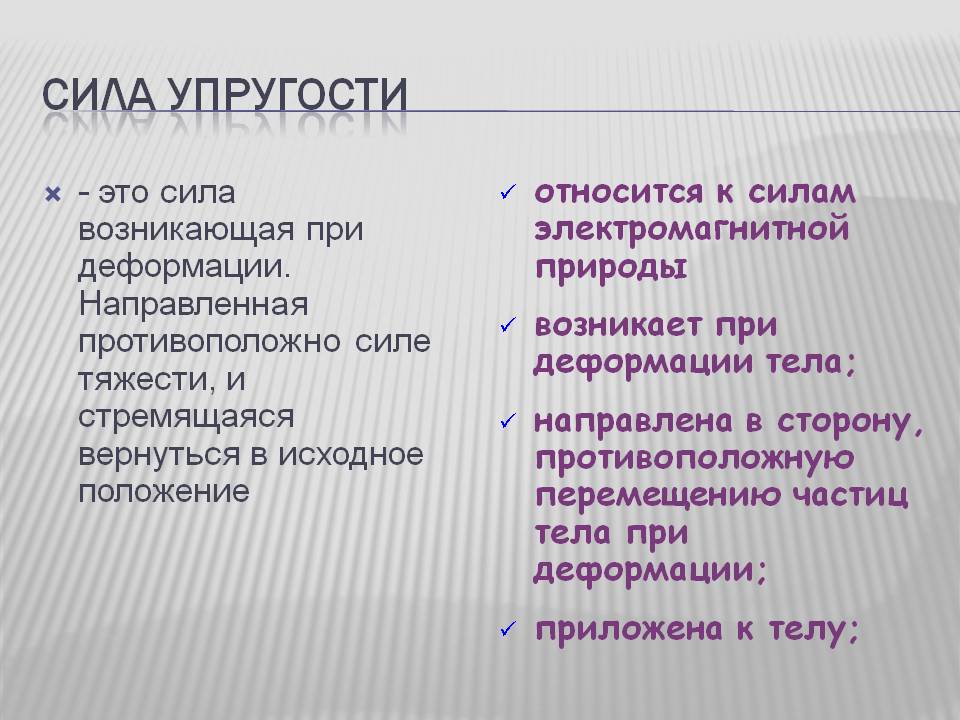 Сила упругости