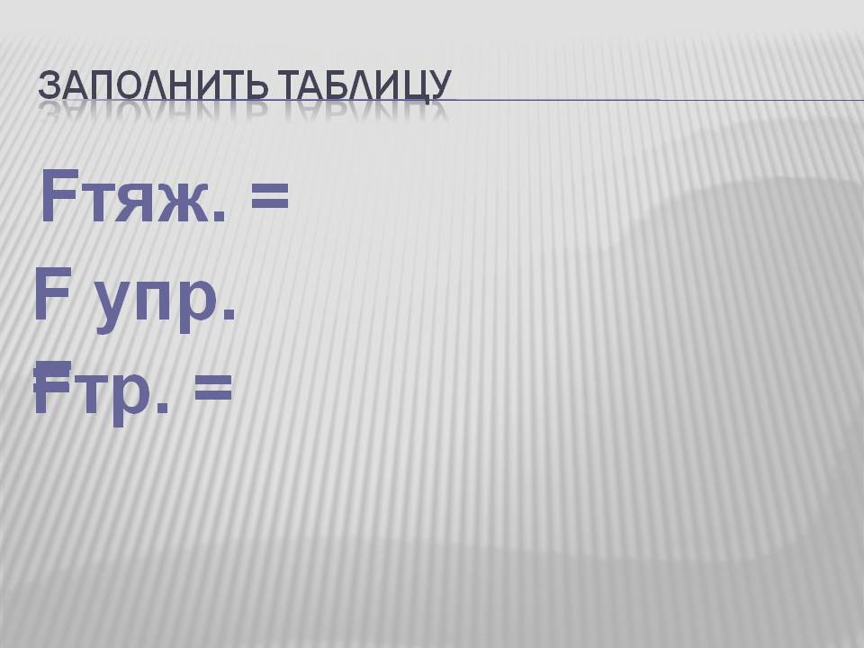 Fтяж