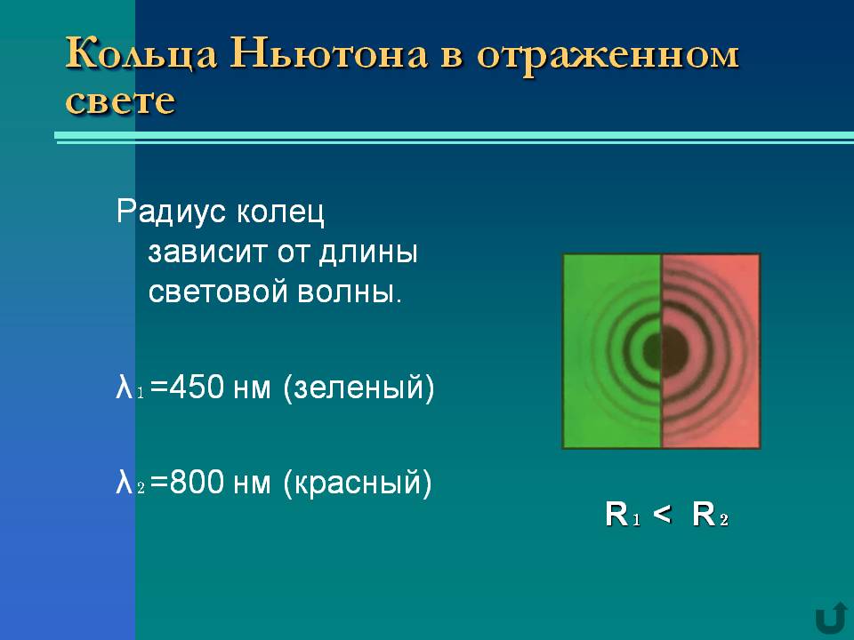 Кольца Ньютона в отраженном свете