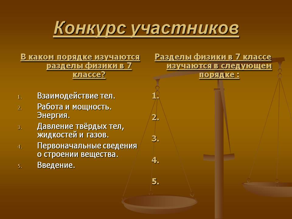 Взаимодействие тел