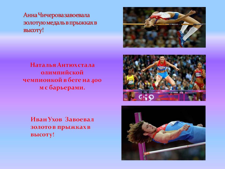 Анна Чичерова завоевала золотую медаль в прыжках в высоту