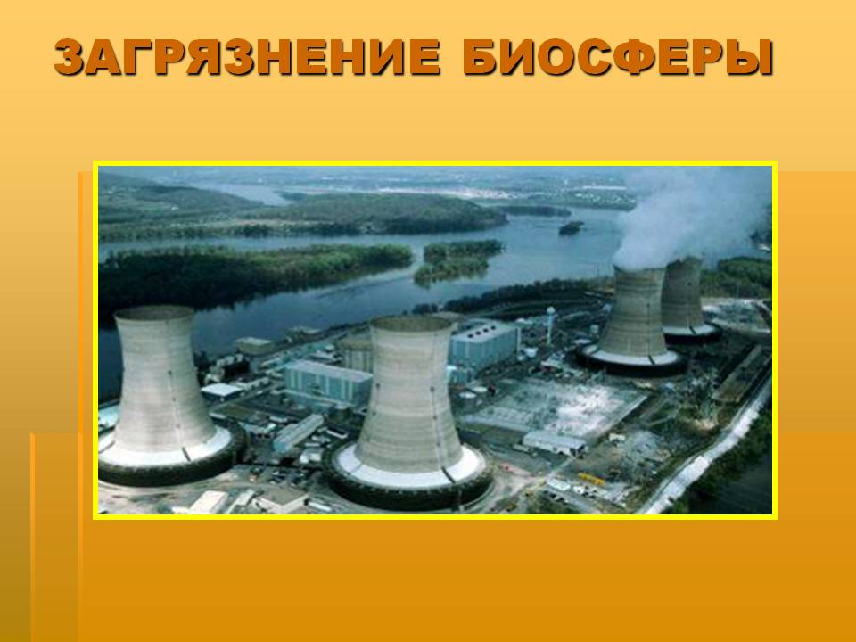 Загрязнение биосферы