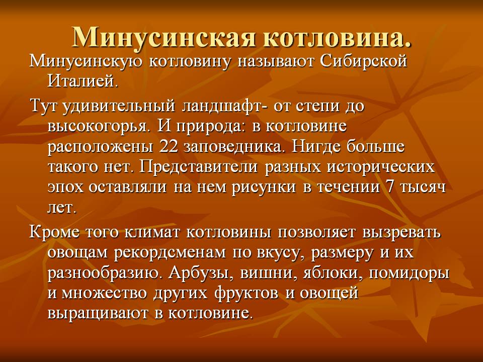 Минусинская котловина