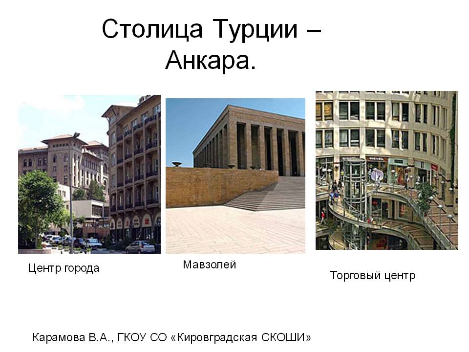 Столица Турции – Анкара
