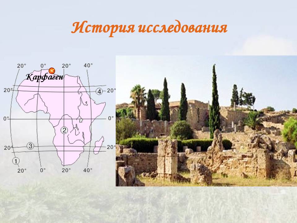 История исследования