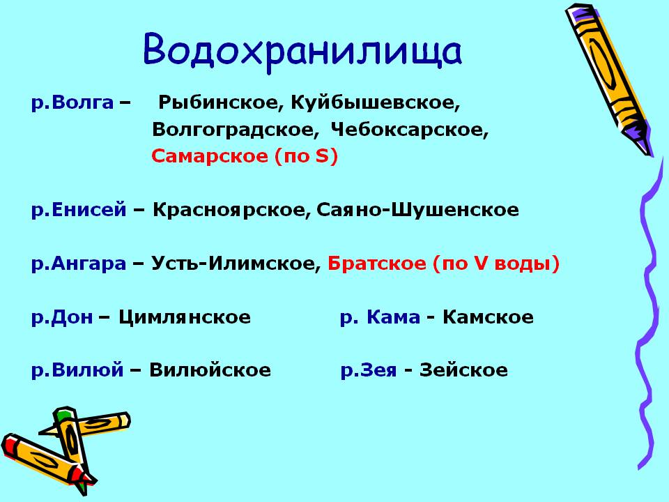 Водохранилища