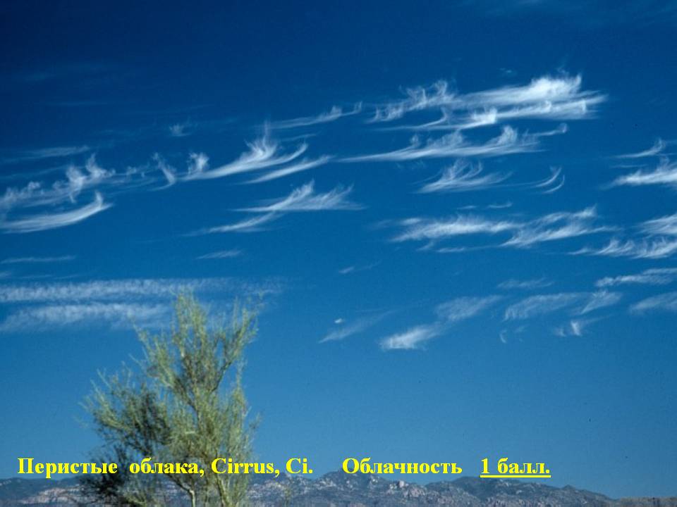 Перистые облака, Cirrus, Ci