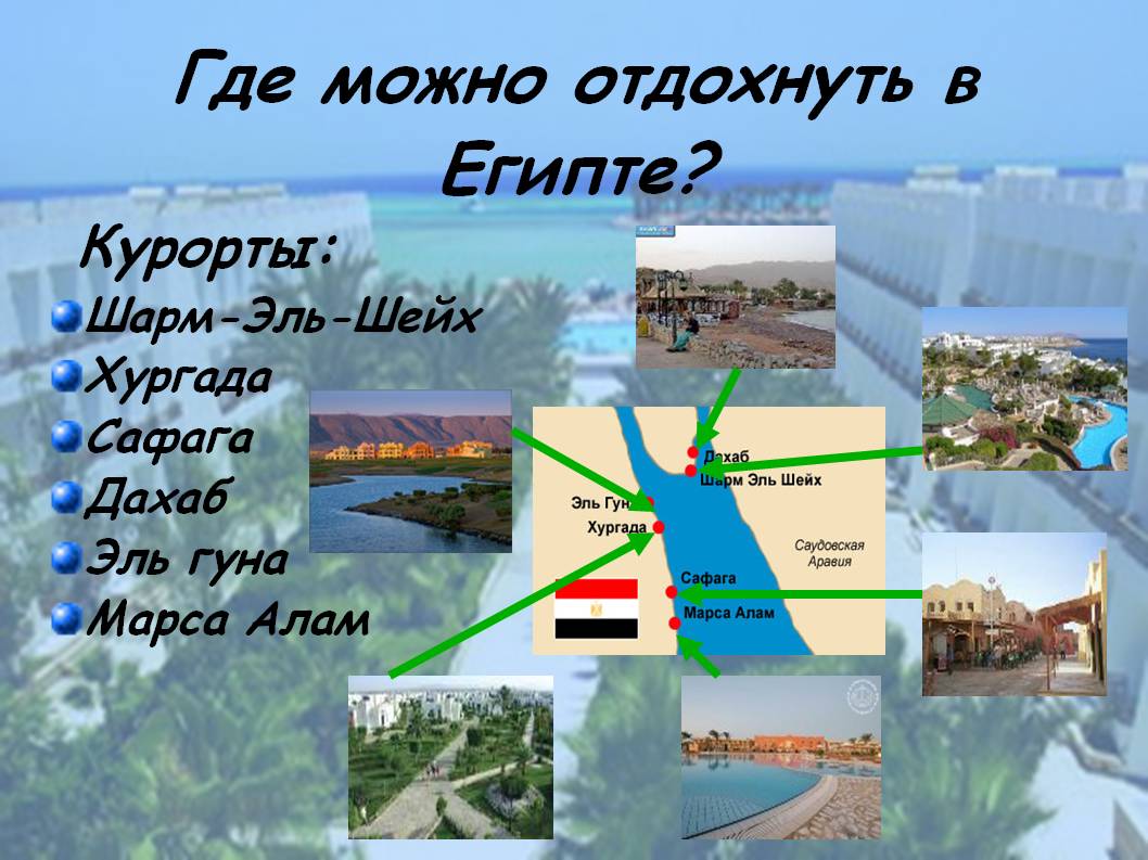 Где можно отдохнуть в Египте