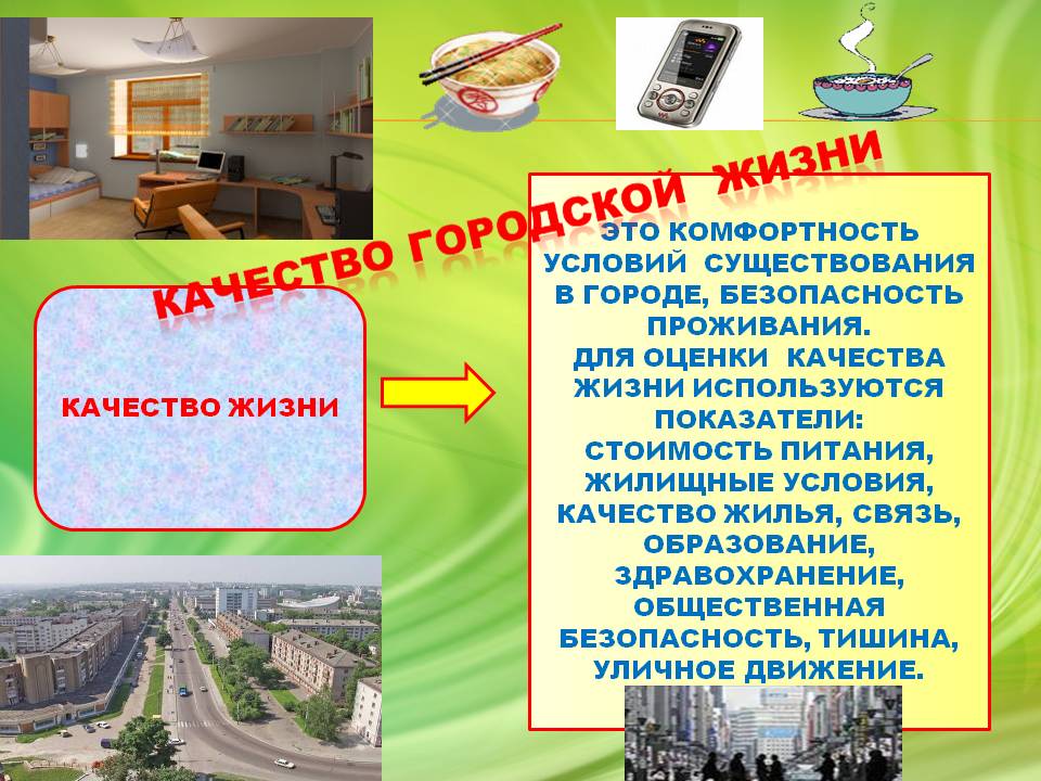 Комфортность условий существования
