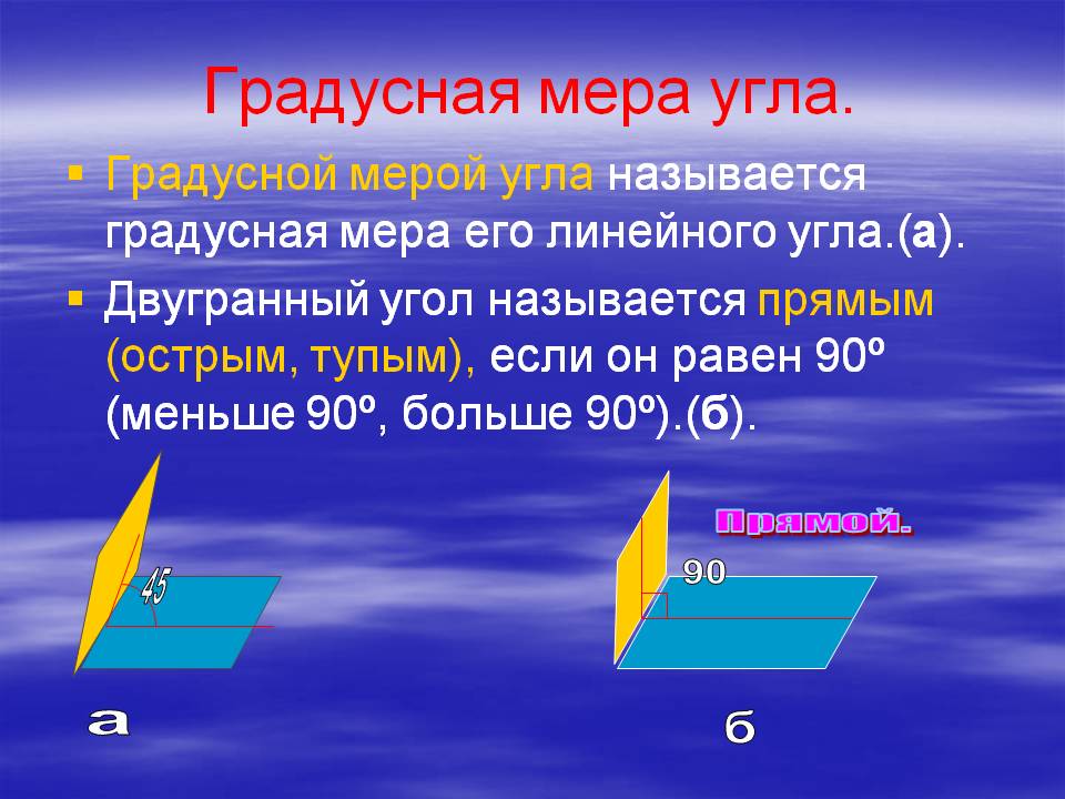 Градусная мера угла