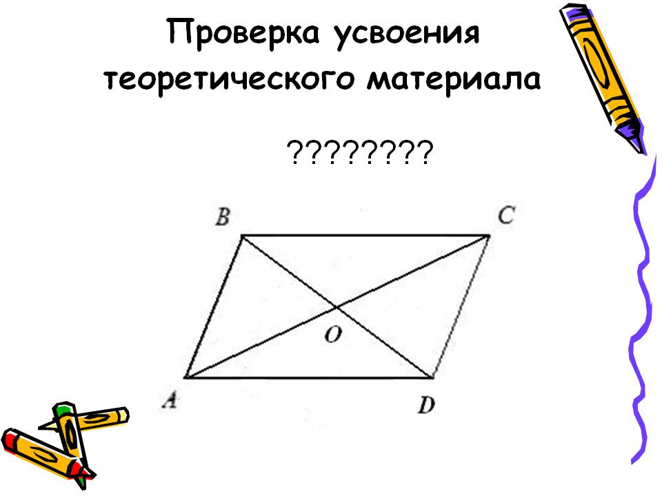 Проверка усвоения теоретического материала