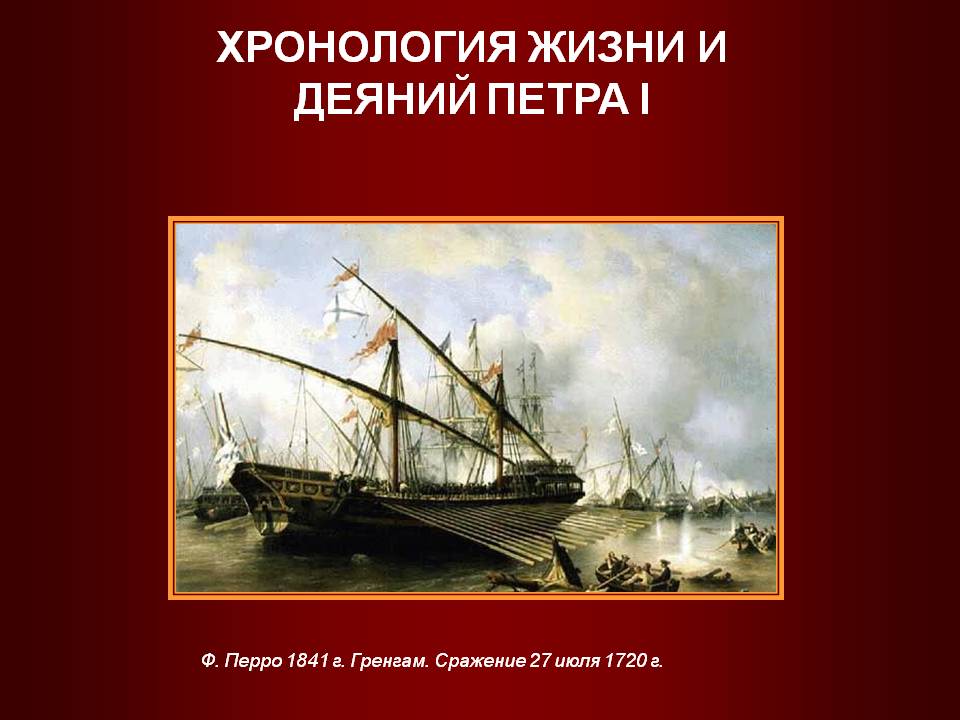 Сражение 27 июля 1720 г.