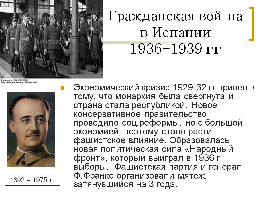 Гражданская война в Испании