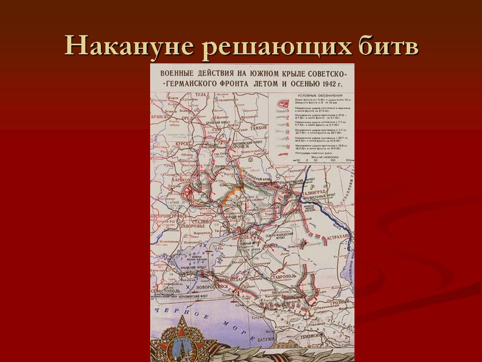 Накануне решающих битв