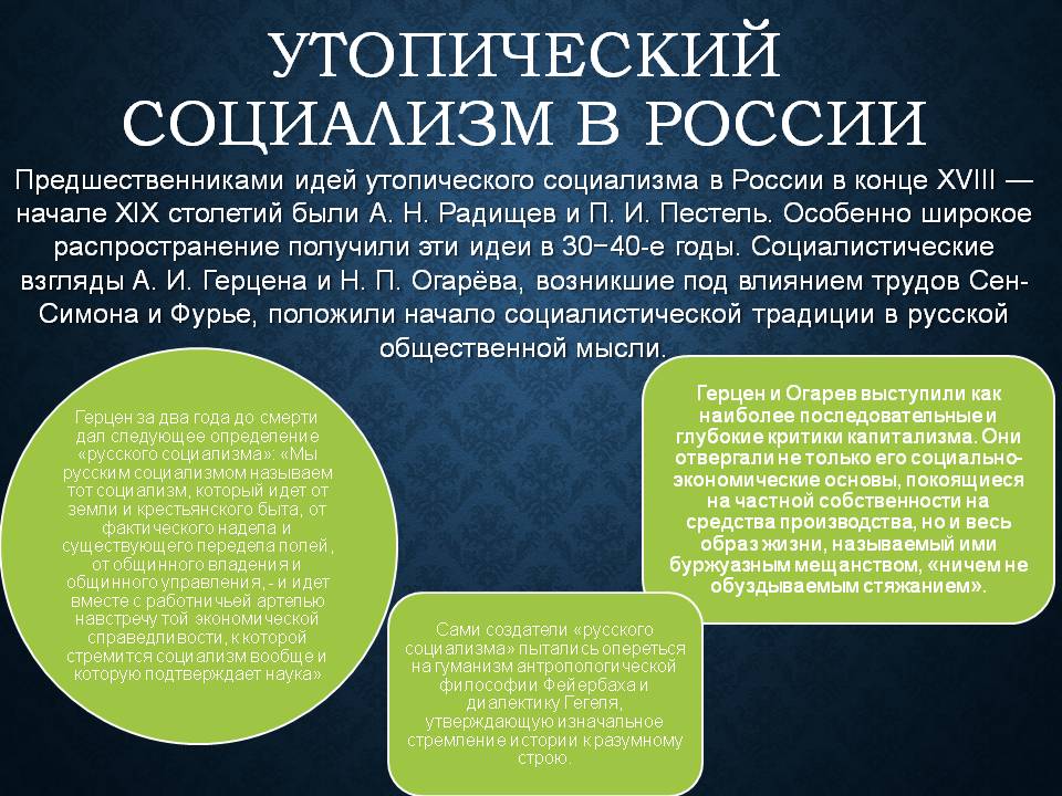 Утопический социализм в России