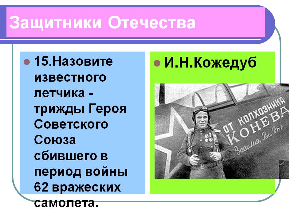 И.Н.Кожедуб