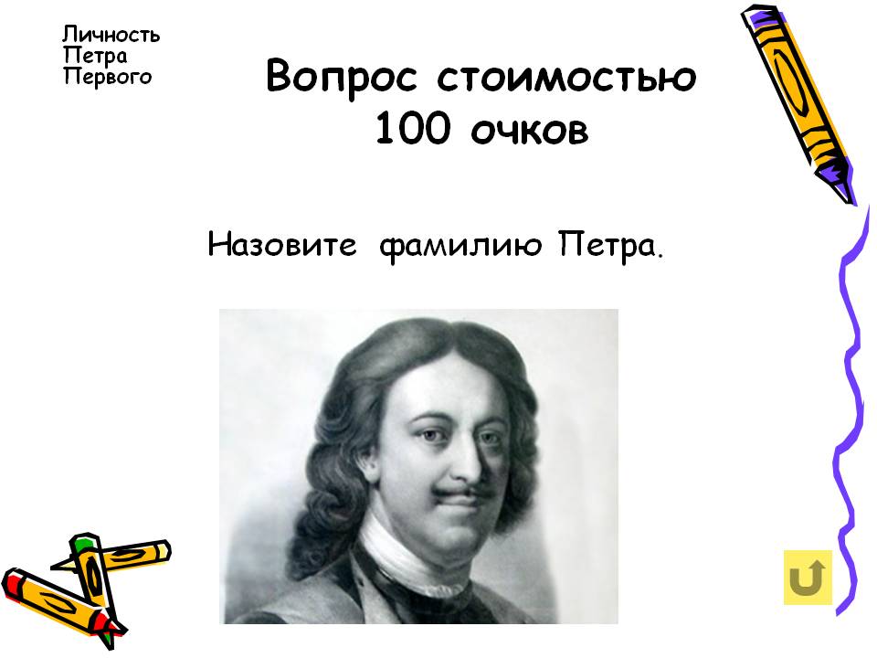 Назовите фамилию Петра