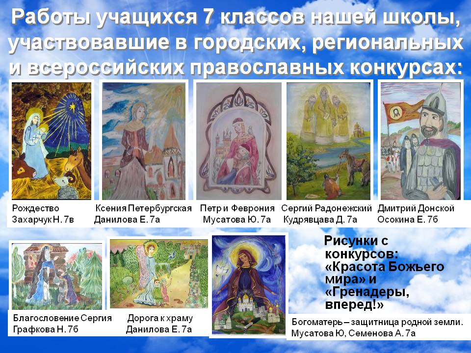 Работы учащихся