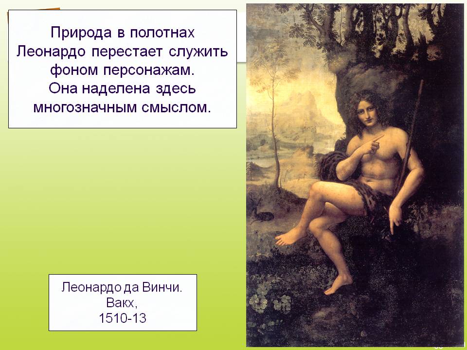 Природа в полотнах Леонардо