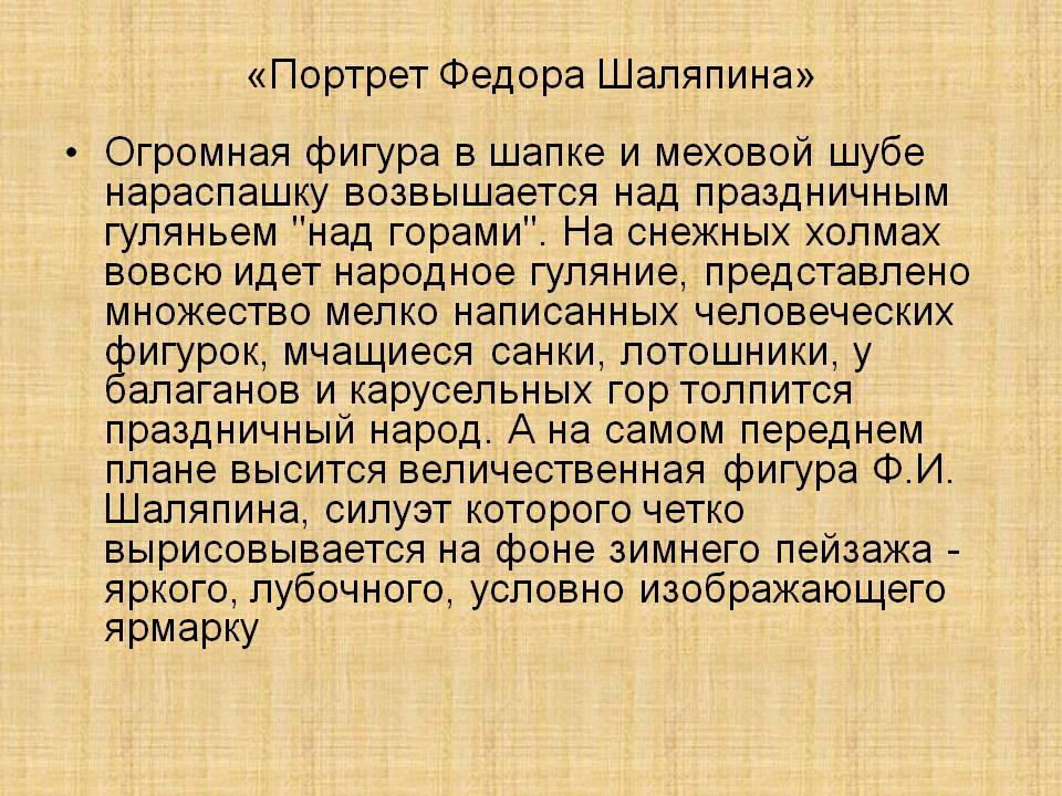 «Портрет Федора Шаляпина»