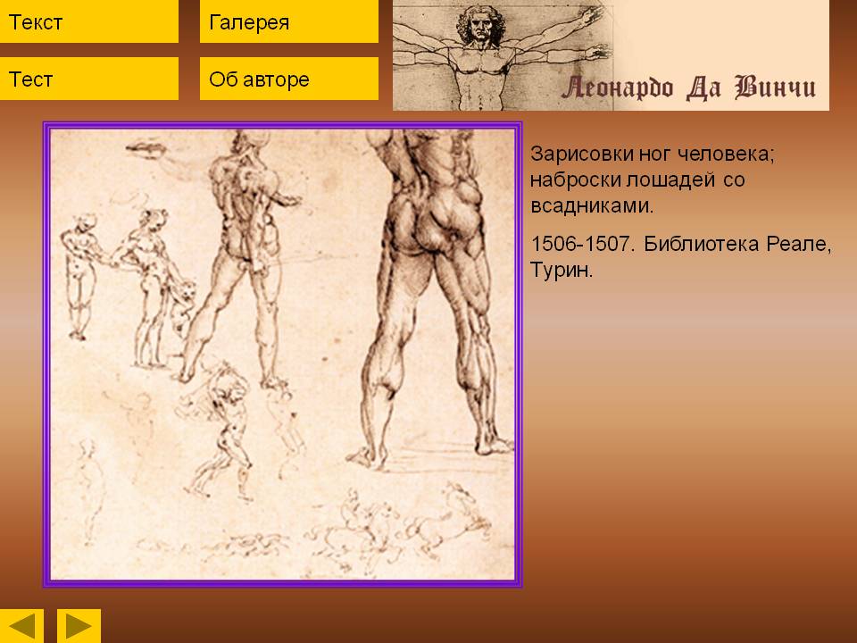 Зарисовки ног человека; наброски лошадей со всадниками