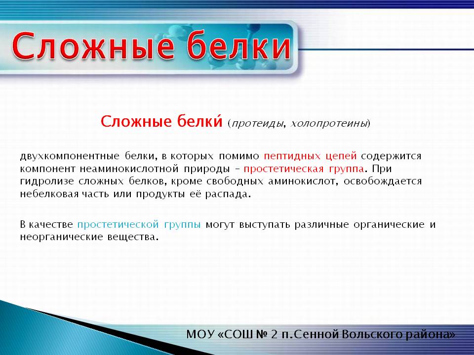 Сложные белки