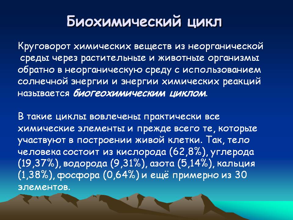 Биохимический цикл
