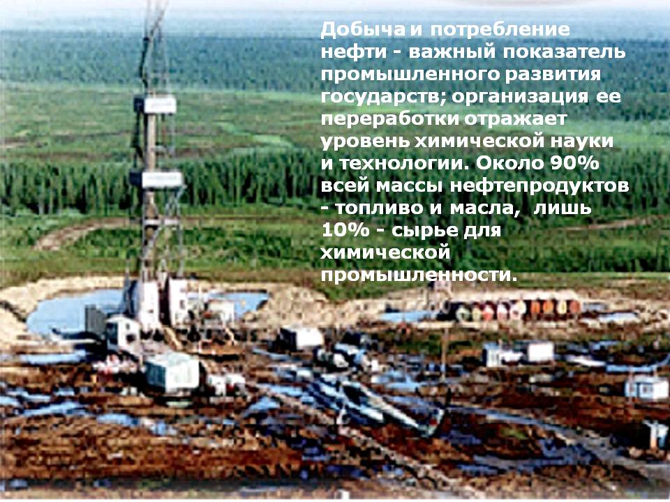 Добыча и потребление нефти