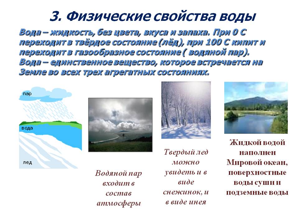 Физические свойства воды