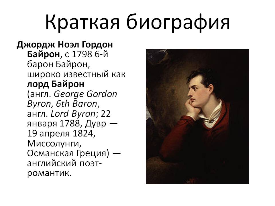 Краткая биография