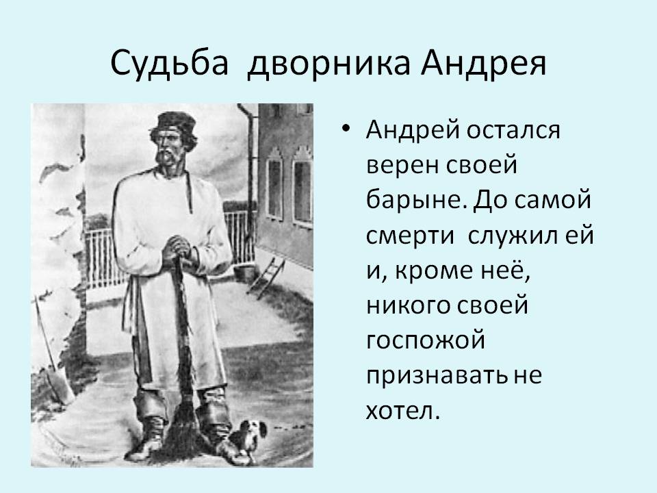 Судьба дворника Андрея