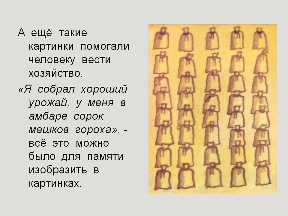 Картинки помогали человеку вести хозяйство