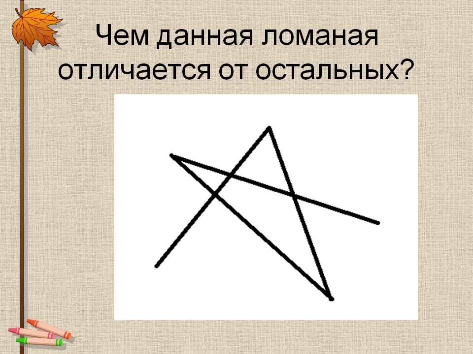 Чем данная ломаная отличается от остальных
