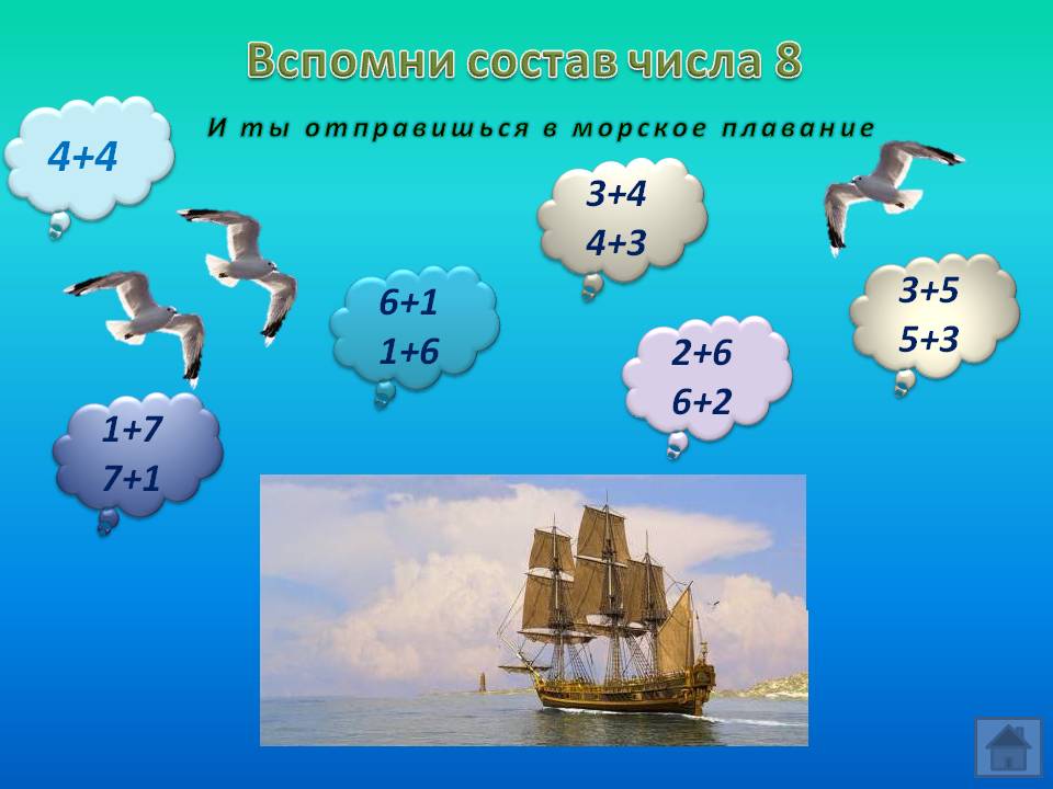 Состав числа 8