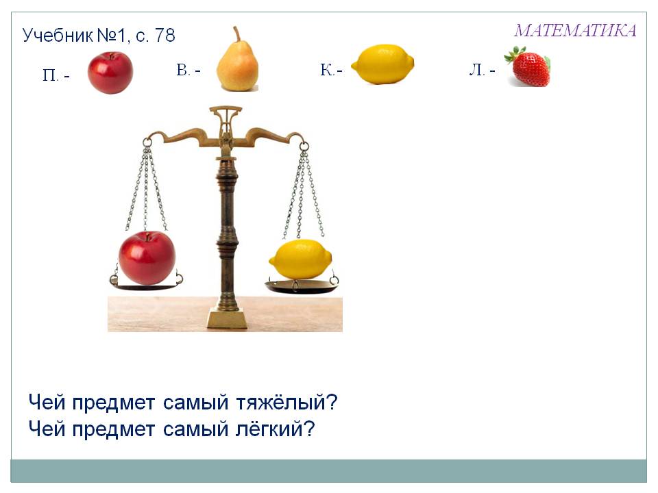 Чей предмет самый тяжёлый