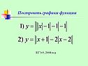 Построить графики функции