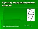 Пример иерархического списка